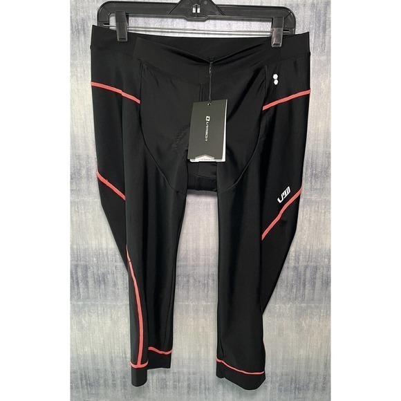 Lameda Pants - Lameda Women's Cycling Black‎ Pink Padded Shorts Size XL NWT